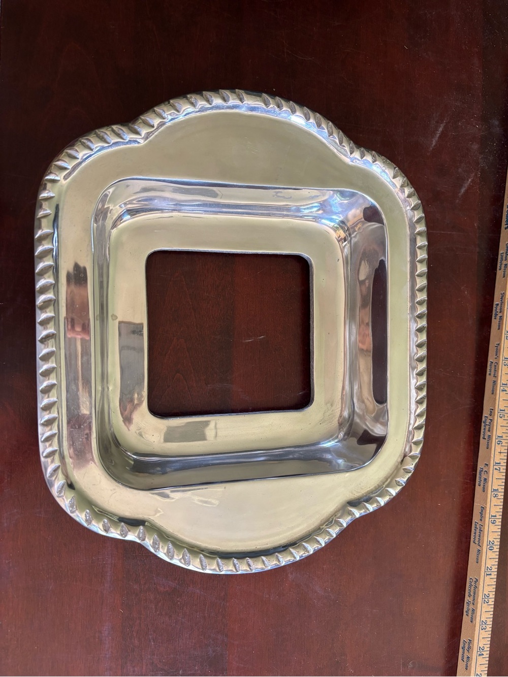 Vintage Fabulous Pewterware Mexican Aluminum Alloy Pyrex Casserole Dish Holder T